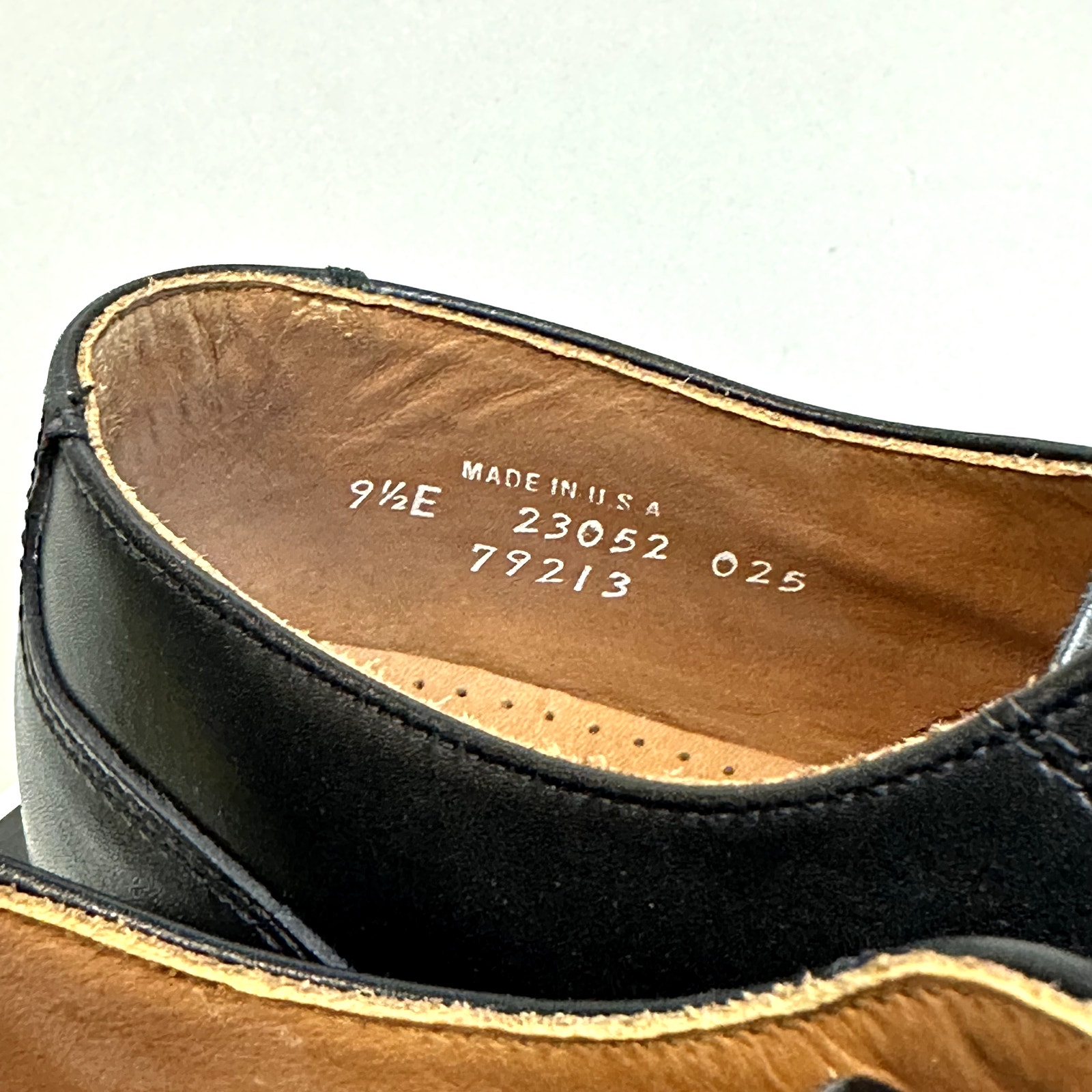 Nib Rancourt & Co. X Footjoy Split Toe Derby Dress Shoe Black Calf 79213 9.5 E — image 7 of 8